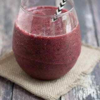 Triple Berry Banana Green Smoothie