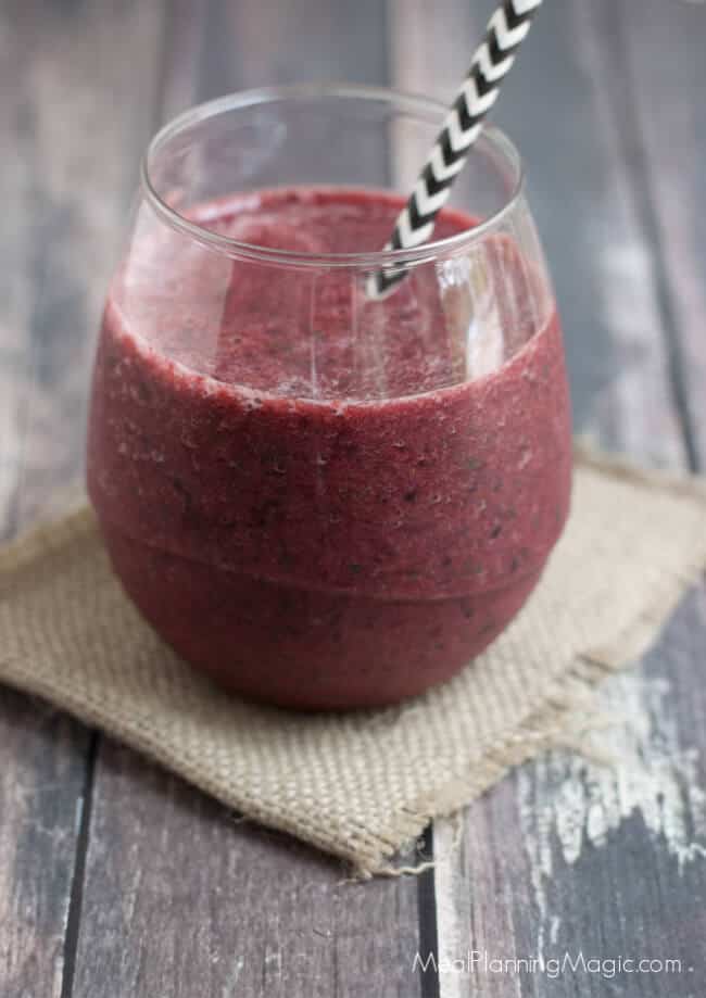 image of Triple Berry Banana Green Smoothie