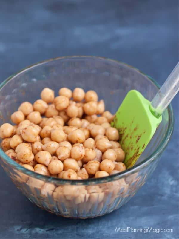 Simple Cinnamon Honey Roasted Garbanzo Beans are a delicious and nutritious snack idea perfect for anytime.