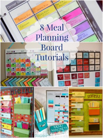 Making a customized Meal Planning Board will help you be organized to save time and money!