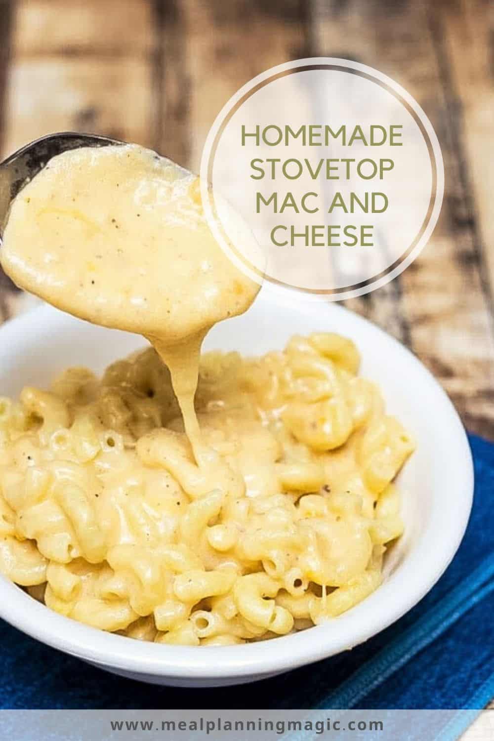 homemade stovetop mac and cheese