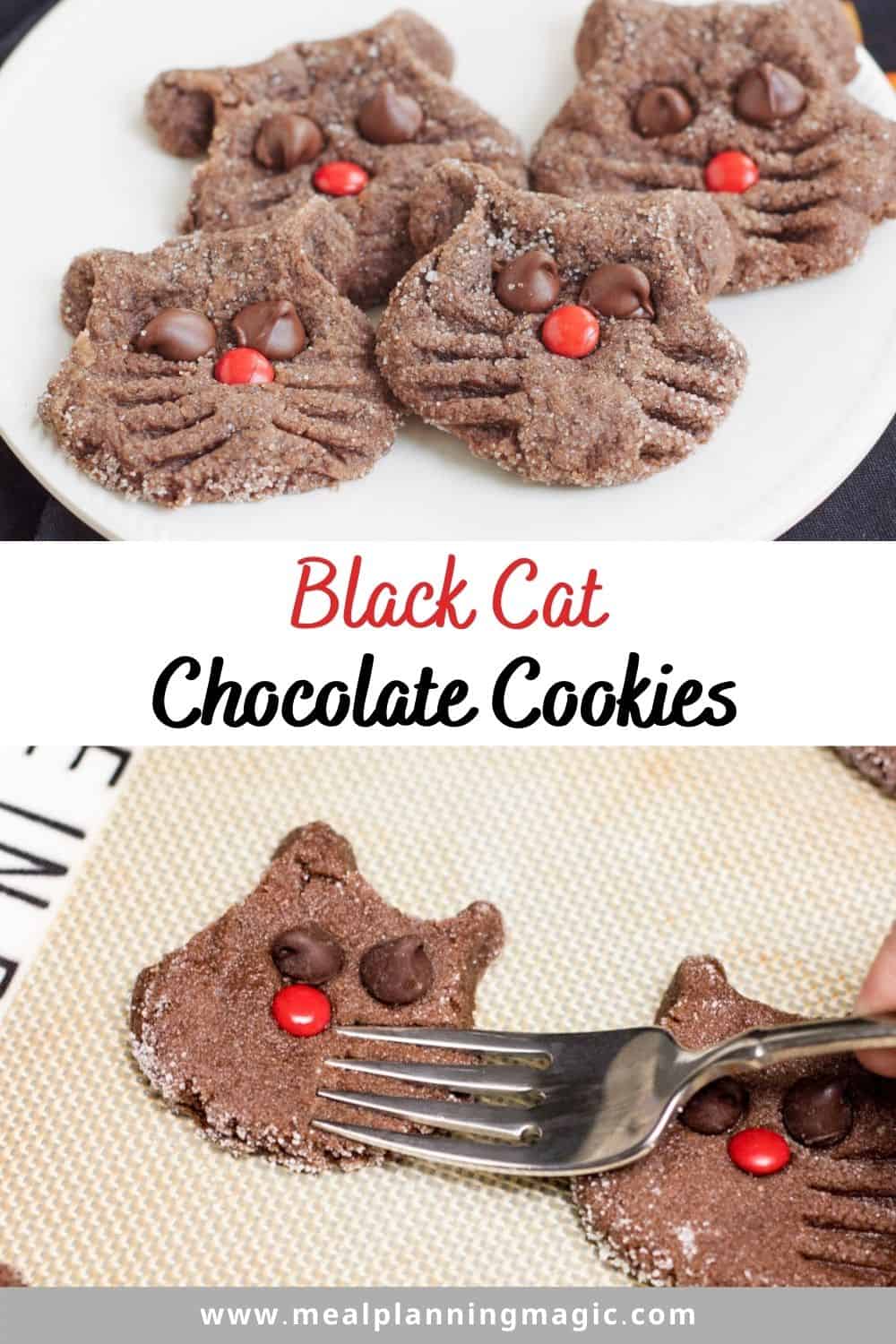 Super Simple Chocolate Black Cat Cookies Meal Planning Magic