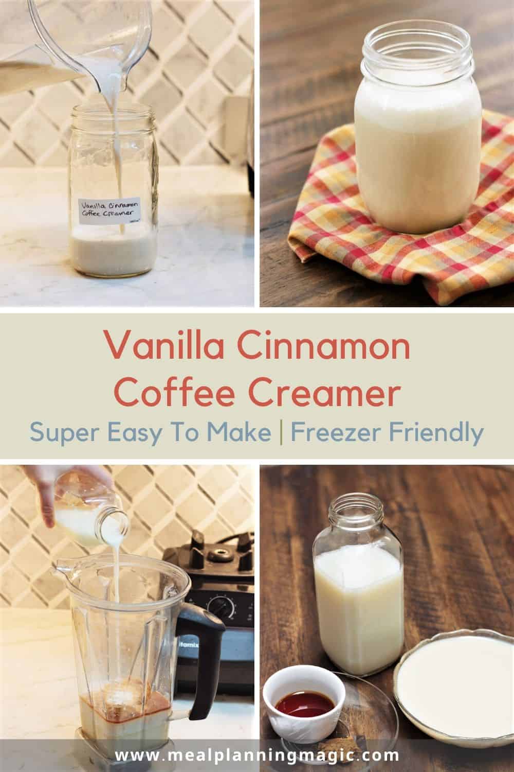 Homemade Cinnamon Vanilla Coffee Creamer Meal Planning Magic