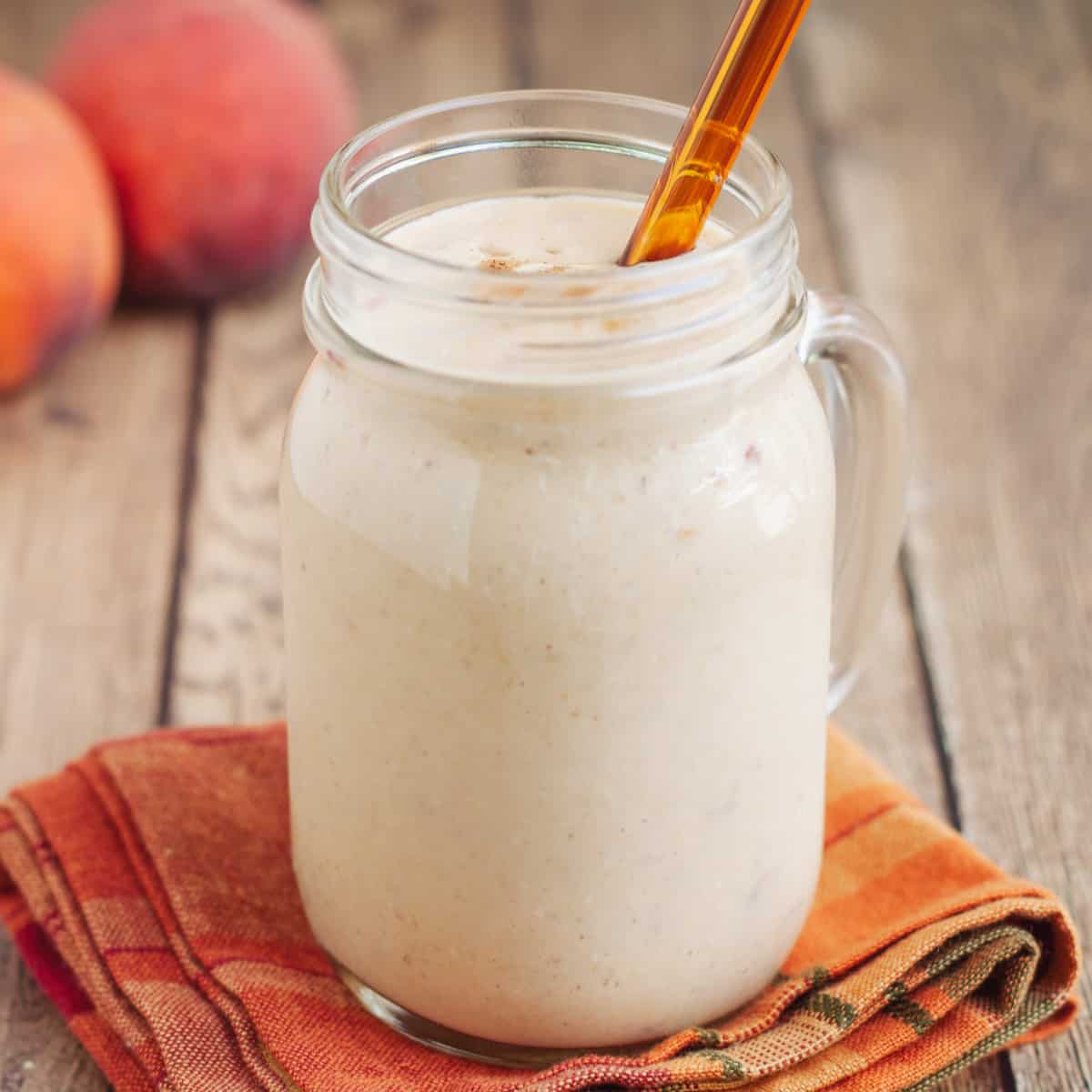 Easy Peach Smoothie with Yogurt Meal Planning Magic