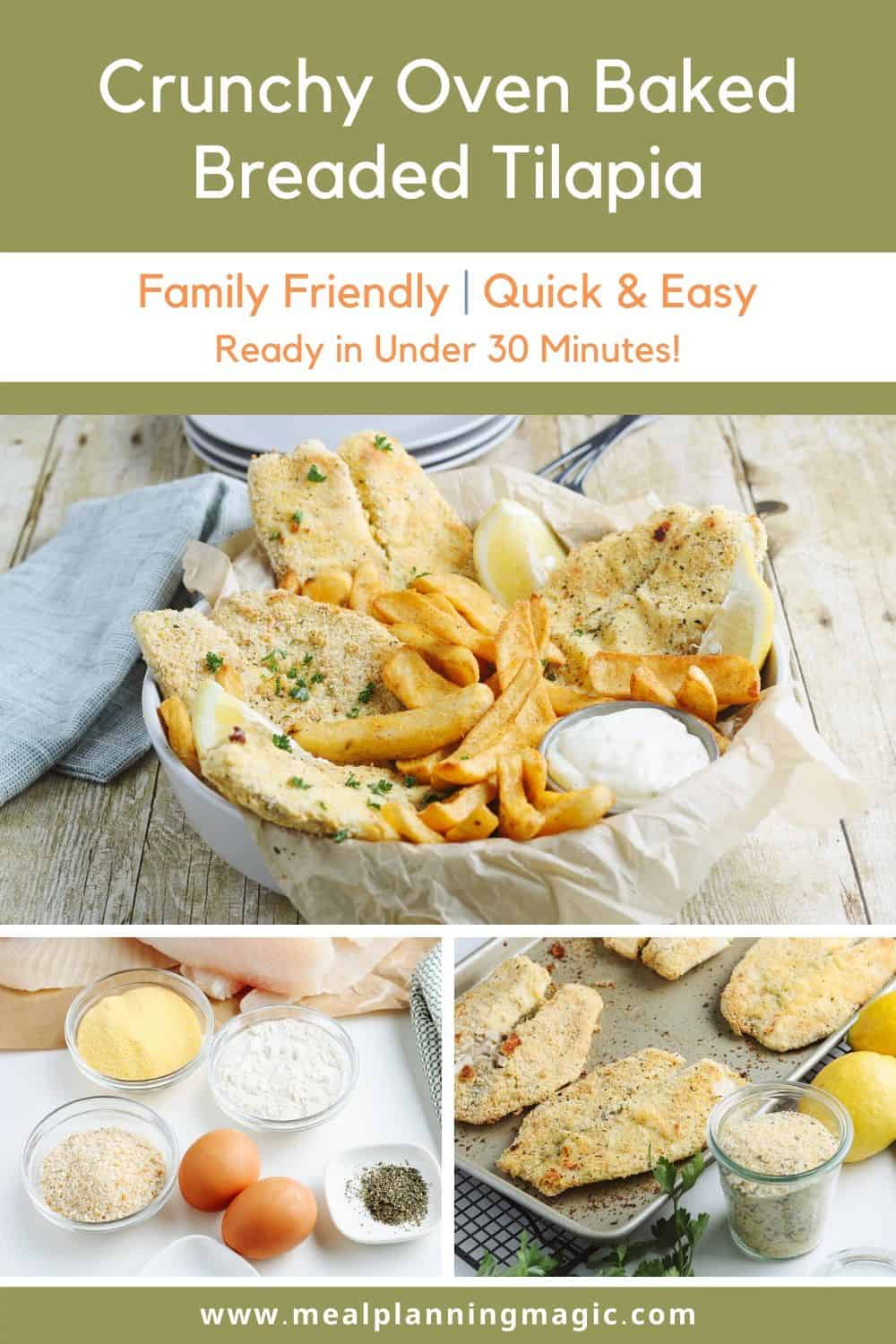 Crunchy Oven Fried Breaded Tilapia Meal Planning Magic