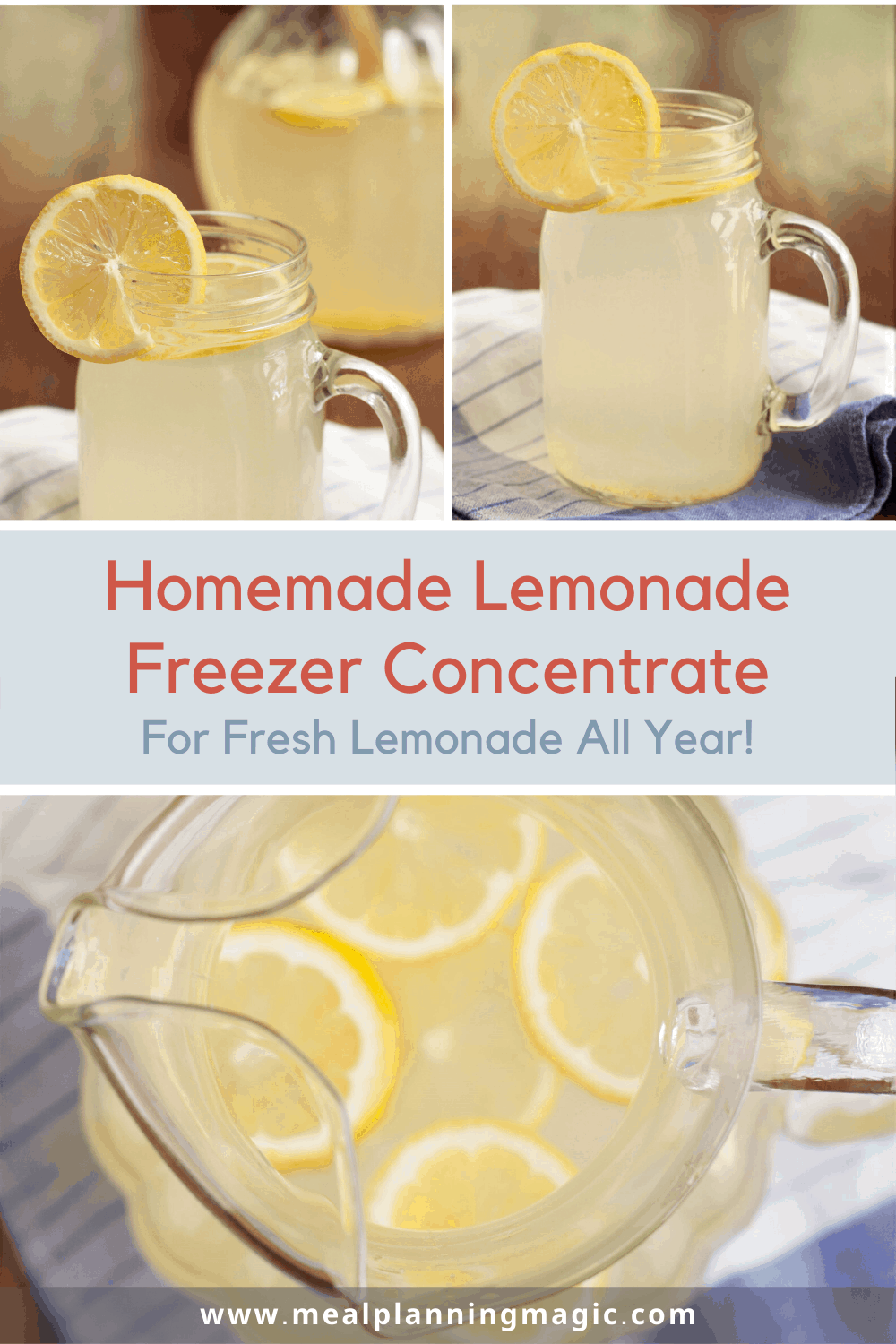 Homemade Lemonade Concentrate Meal Planning Magic
