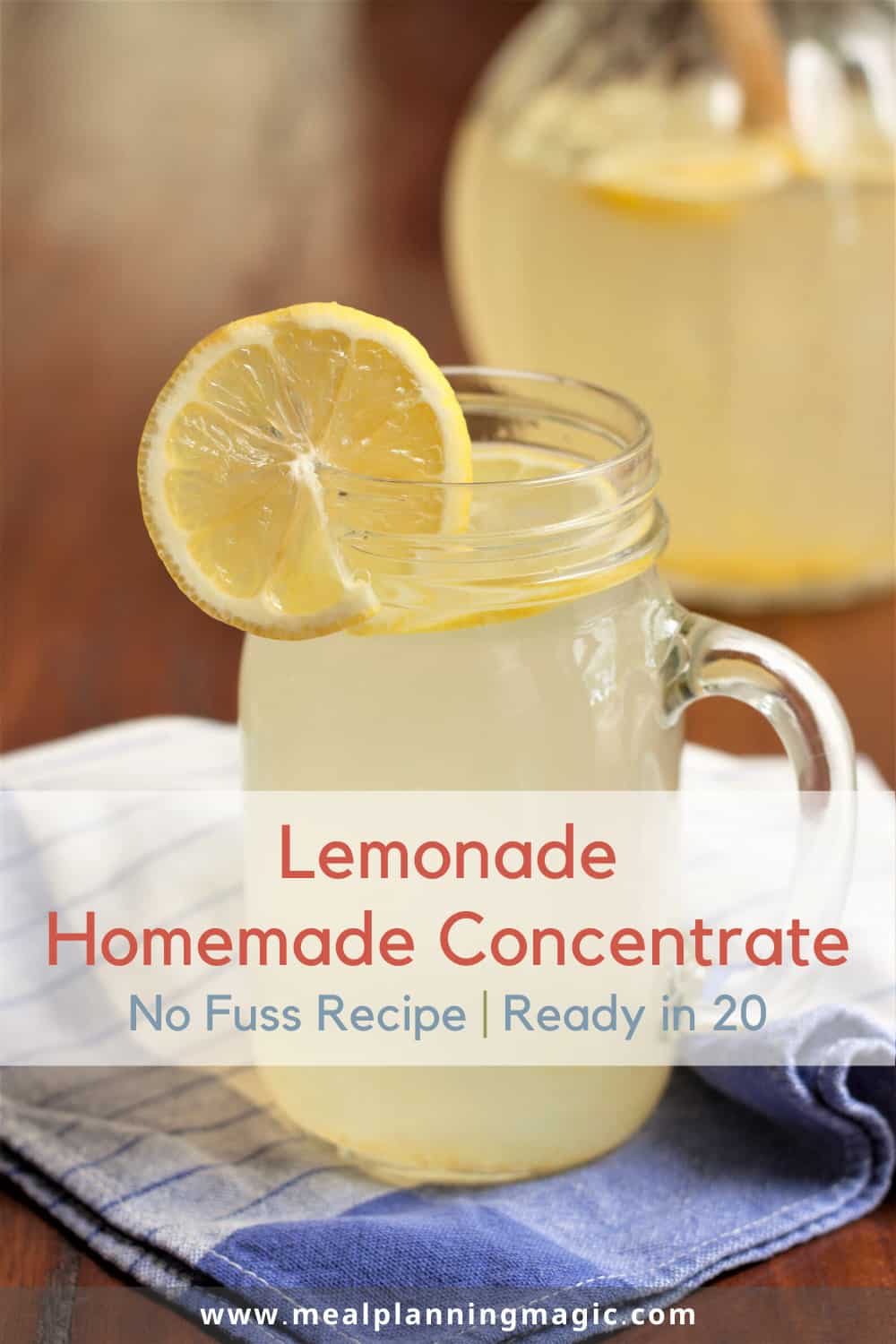 Homemade Lemonade Concentrate Meal Planning Magic
