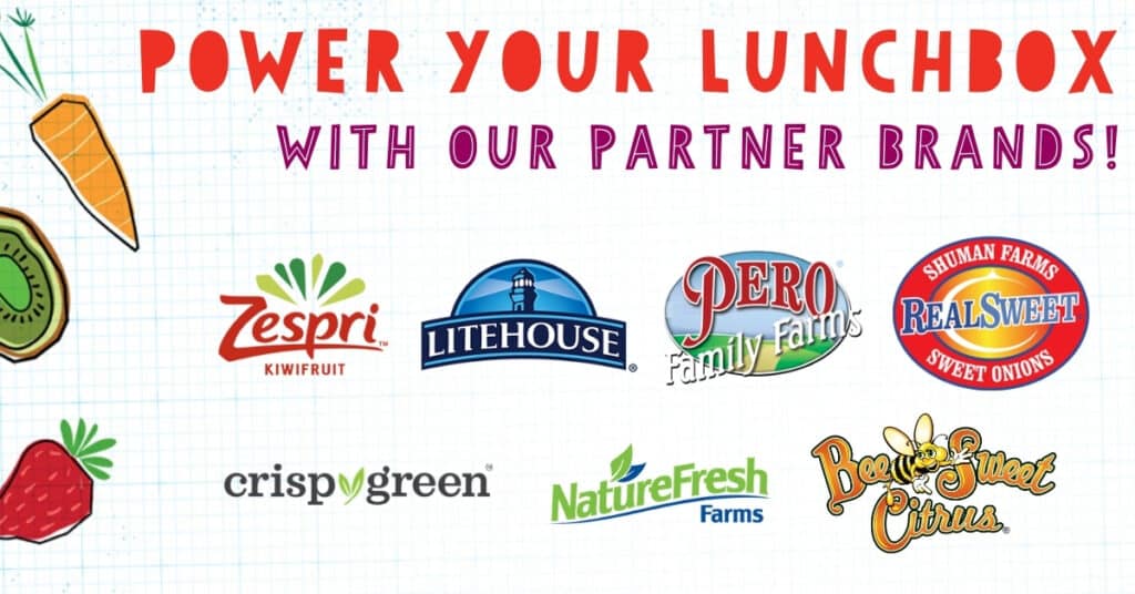 promotional image with sponsor logos for PowerYourLunchbox