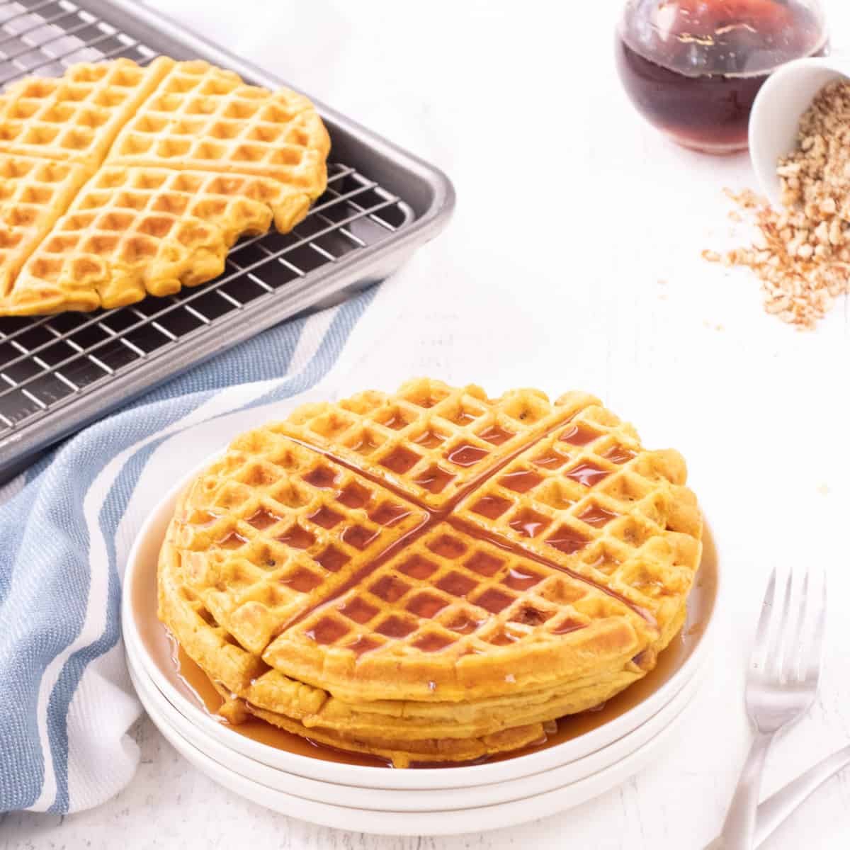 Healthy Pumpkin Waffles-image