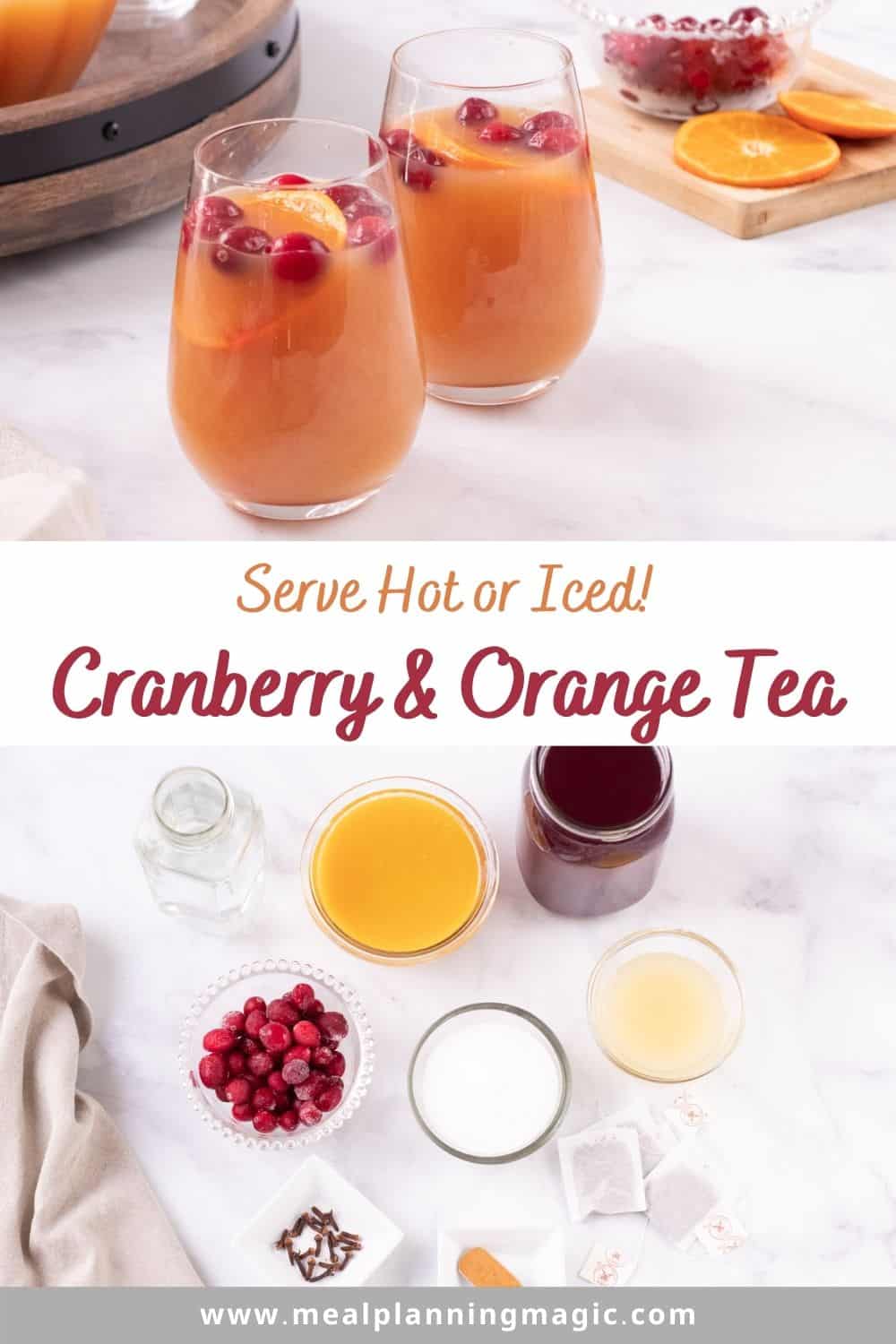 Orange Cranberry Tea Recipe Meal Planning Magic