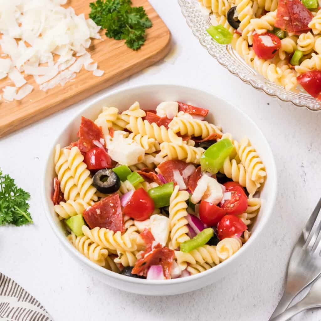 Italian Pasta Salad with Pepperoni Meal Planning Magic
