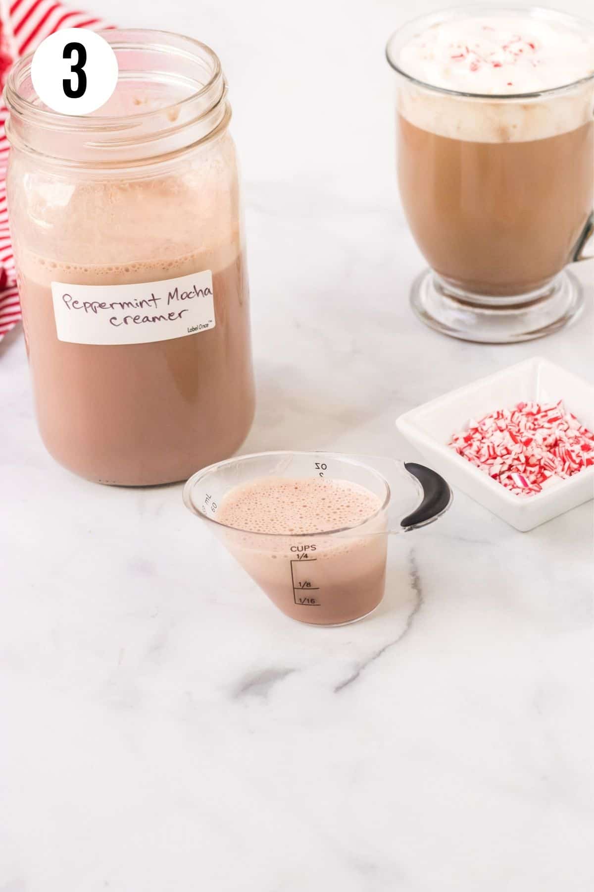 Simple Homemade Peppermint Mocha Creamer - Meal Planning Magic